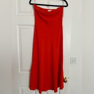 See You Monday Vibrant Red Slip Dress